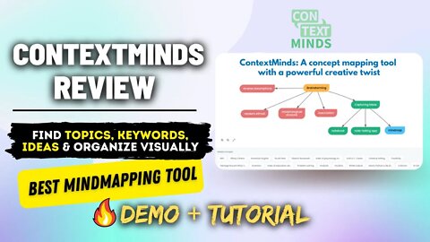 ContextMinds Review, Demo + Tutorial | Best Mind Map Tool to Visually Organize Topics & ideas