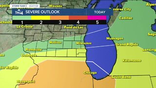 Strong to severe storms possible Monday