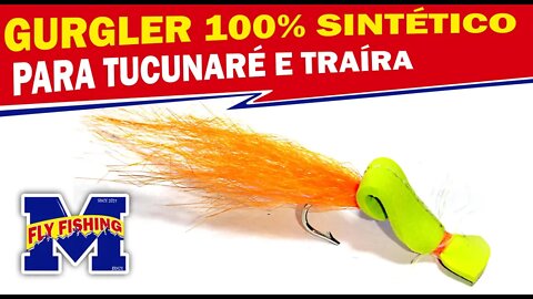 Fly tying gurgler with Synthetic Materials The best tutorial FLY FISHING PESCA COM MOSCA