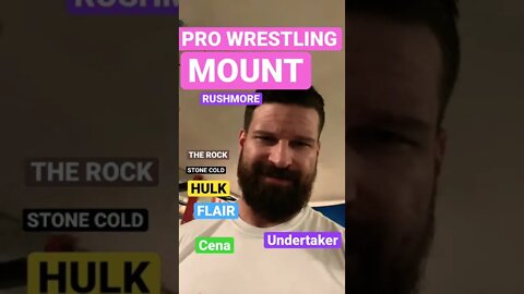 Pro Wrestling MOUNT RUSHMORE | Hogan, Rock, Austin, Cena, Hart, Rhodes, Flair, Taker, Bruno, Etc