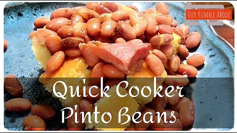 Quick Cooker Pinto Beans
