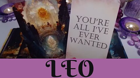 LEO♌ 💖THERE'S SOMETHING ABOUT YOU! 😲🪄YOU BOTH SHARE THE SAME DREAMS👰💍🏡💘 LEO LOVE TAROT💝