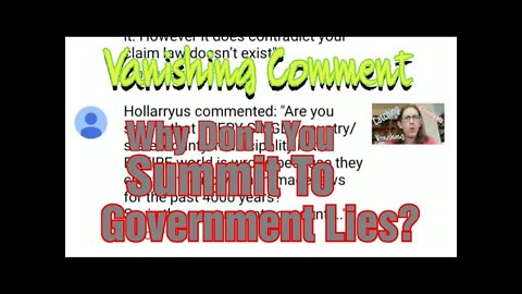 Saving Vanishing Comment. Hollarryus... Wants to Know?