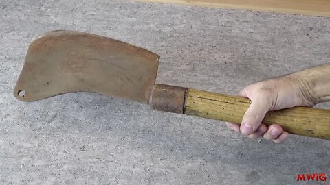 Vintage Cleaver (Butcher's knife) restoration - DIY tool restoration - MWIG