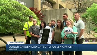 Donor Garden Dedicated to Fallen Officer