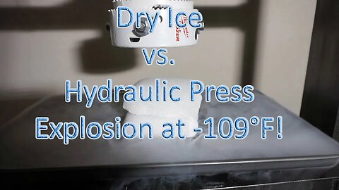 DRY ICE vs Hydraulic Press | EXPLOSIVE Results from Dry Ice Under Pressure-Wait till the end