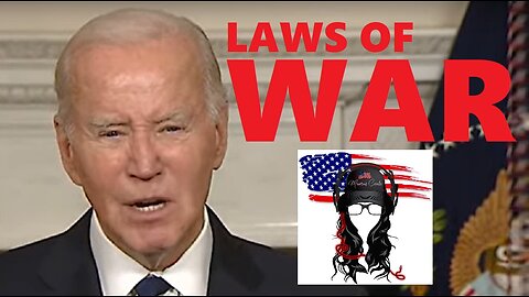 Jewish Joe Biden says “We uphold the laws of War, Hamas' purpose is to kill Jews”