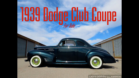 Jump in and Drive This 1939 Dodge Club Coupe Hotrod