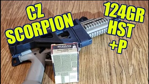 CZ Scorpion 9mm 124gr +P HST Gel Test