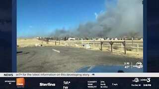 Smoke billowing from Boulder County wildfires