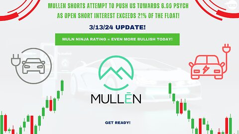 MULN Mullen Automotive Update: Struggling Below Key Resistance Levels, Remain Bullish | 3/13/2024