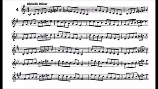 🎺🎺 [TRUMPET METHOD] Allen Vizzutti Trumpet Method Book 2 - SCALES 04 (All Melodic Minor Scales)