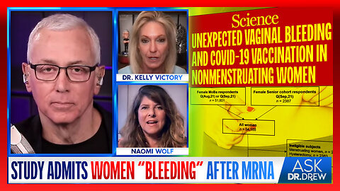 Bombshell: Study ADMITS Women "Bleeding" After mRNA w/ Naomi Wolf & Dr. Kelly Victory – Ask Dr. Drew