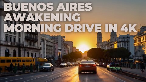 "Buenos Aires Unveiled: A Mesmerizing 4K Morning Drive!"