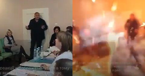 Disturbing Video Shows Council Member Allegedly Detonating 3 Bombs During Meeting