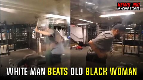 VIDEO: White man beats old Black woman over 50 times with own cane in Harlem, NYC, subway
