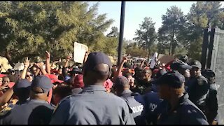 #TotalShutdown protesters clash with police, demand Ramaphosa (MC5)