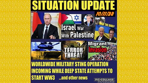 SITUATION UPDATE 10/11/23 - Hama Invasion Of Isreal, Us Funded Weapons Used By Hamas, Gcr/JB Update