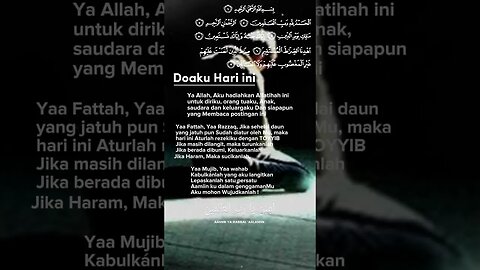 Doa ku Hari ini