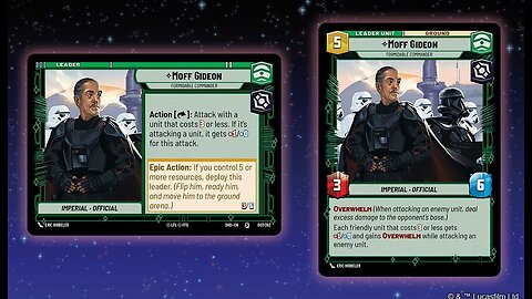 *Reveals* Star Wars Unlimited New Set Set 2 Shadows of the Galaxy Cards & Leaders