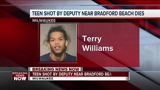 Teen shot by MKE Co. Sheriff's Deputy has died