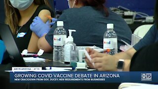 Debate continues over COVID vaccine in Arizona