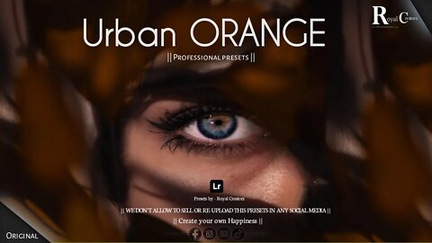How to edit Urban Black and Orange || Lightroom Mobile Presets DNG || Royal Creators