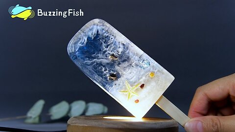 DIY. Ocean in Ice Cream Bar _ RESIN ART