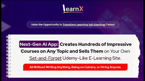 LearnX Review | Creates Hundreds of Impressive Courses on Any Topic
