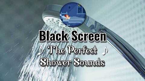 The perfect shower sounds | Black screen, white noise for sleep, relax, stress relief
