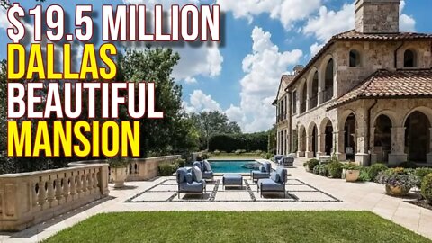 Inside $19.5 Million Beautiful Dallas Mansion