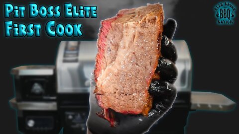 Pit Boss 1600 Elite First Cook | Smoked Brisket