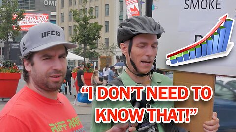 Climate Protester Admits He Doesn't Know What He's Talking About (full)