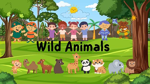Amazing Wild Animal Vocabulary for kids | Educational Videos for Kids | Wildlife Vocabulary Learning
