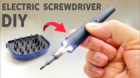 DIY- Cordless screwdriver - How To Make Rechargeable Screwdriver at home