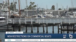 New restrictions on commercial fishing boats
