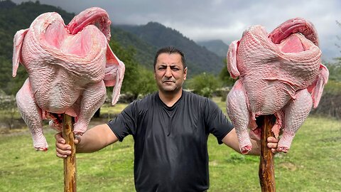 2 Incredible Dishes of Huge Turkeys! Fed All the Children in the Village