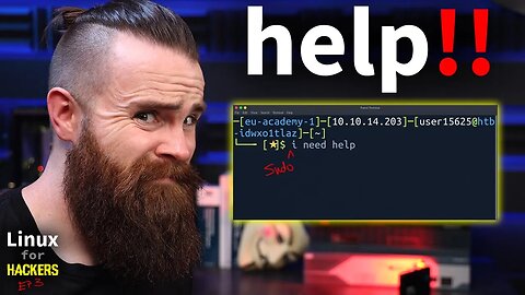 HELP!! (for when you suck at Linux) // Linux for Hackers // EP3