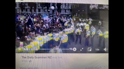 New Zealand police encounter with protesters at Wellington