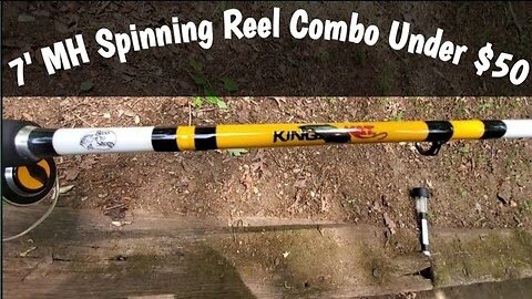 Bass Pro Shops King Kat CBK80 Spinning Reel and 7' MH Fast Action Rod Under $50