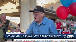 Northwest Bakersfield helps World War II veteran celebrate 100th birthday