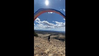 Paraglider Takeoff