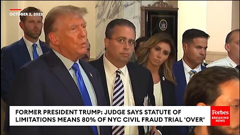 President Trump | "The Judge Conceded That the Statute of Limitations Is In Effect, Therefore 80% of the Case Is Over. The Attorney General of New York Is a Disgrace. Letitia James Is a Disgrace" - President Donald J. Trump (October 2nd 2023)