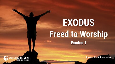 Freed to Worship – a verse-by-verse study of Exodus – starting in Exodus 3:7