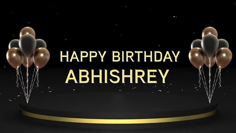 Wish you a very Happy Birthday Abhishrey