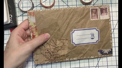 Episode 249 - Junk Journal with Daffodils Galleria - Envelope Embellishment