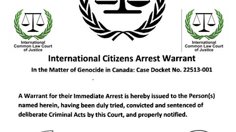 BREAKING NEWS FROM THE INTERNATIONAL COMMON LAW COURT OF JUSTICE.