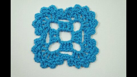 How to crochet lace square free written pattern in description