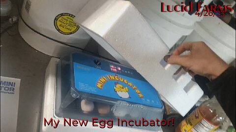 My New Egg Incubator! 4/26/23 Lucid Farms.