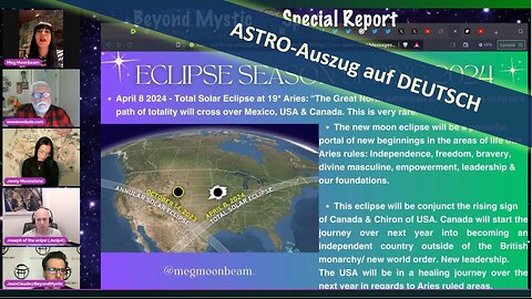 🔎 Sondersendung zur Sonnenfinsternis vom 07.04.2024 - Auszug ✨🌘🕊